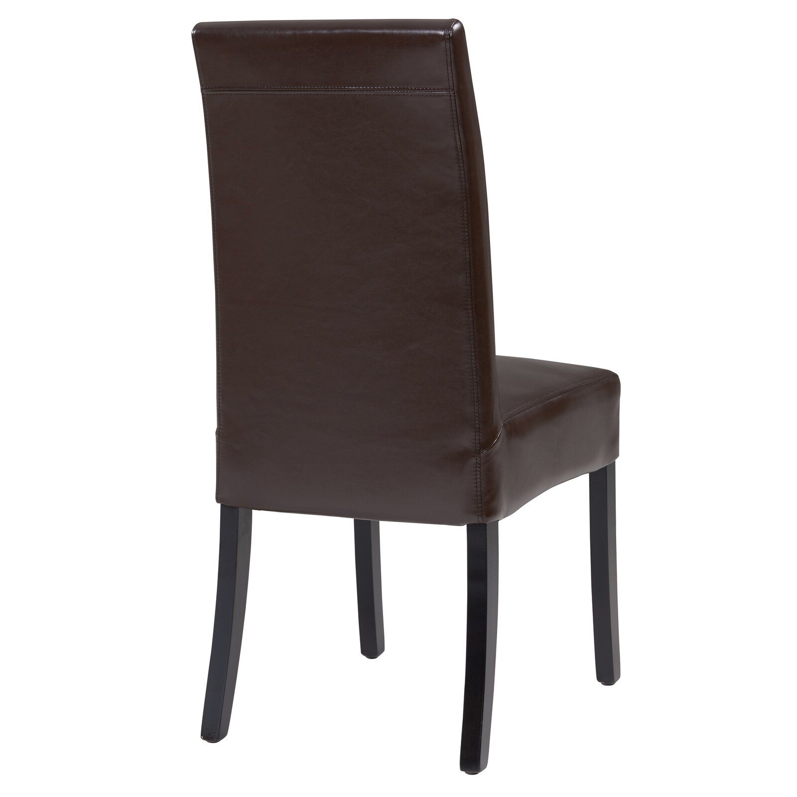 Bartram Leather Upholstered Side Chair in Black thumbnail 3