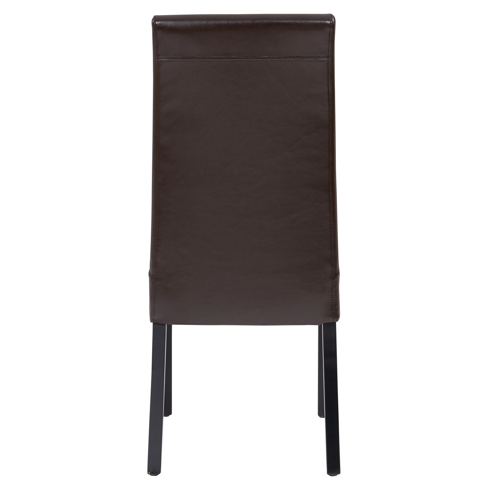 Bartram Leather Upholstered Side Chair in Black thumbnail 4