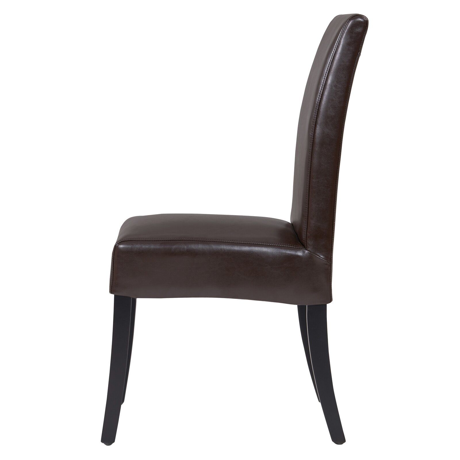 Bartram Leather Upholstered Side Chair in Black thumbnail 5