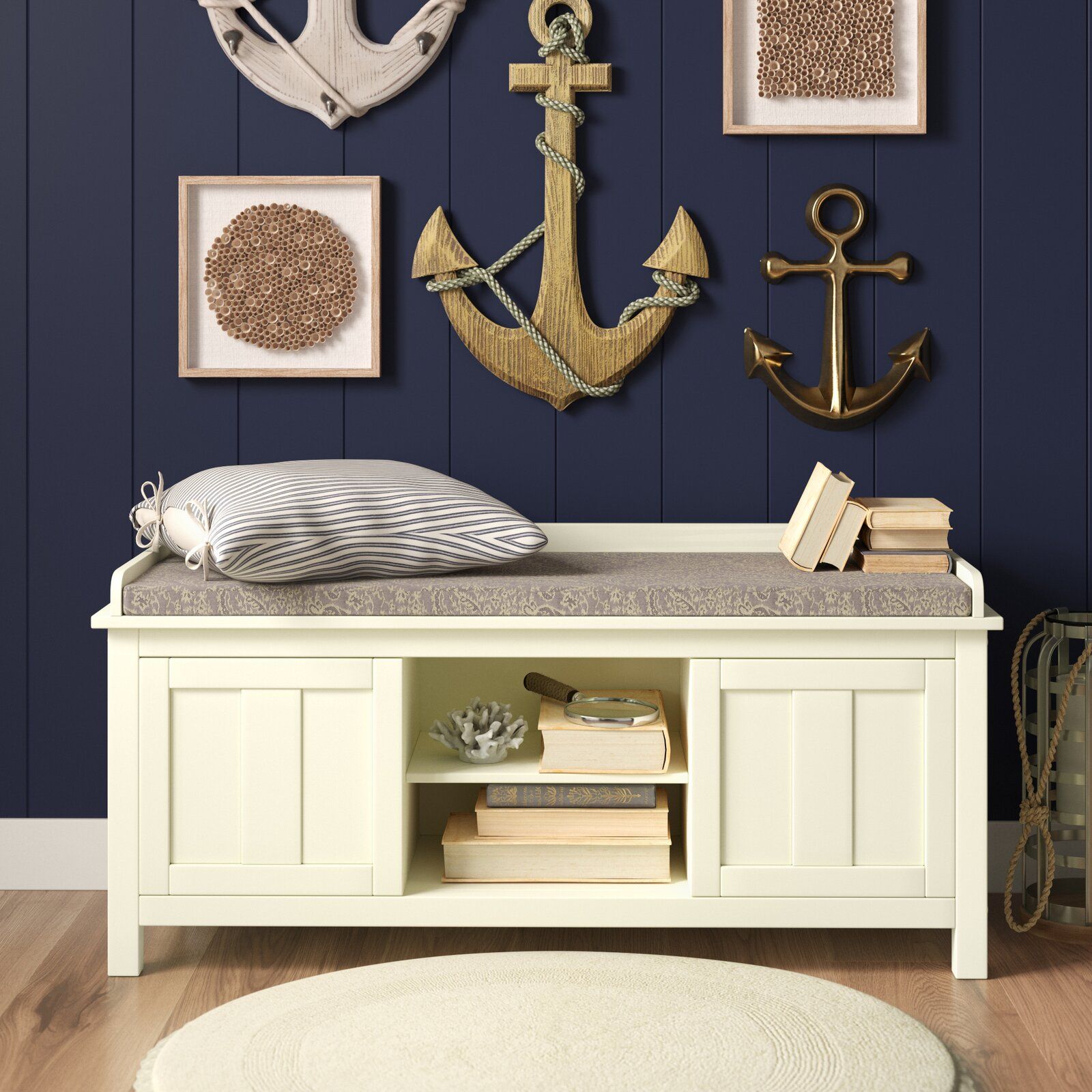 Gainsborough Upholstered Cabinet Storage Bench thumbnail 8