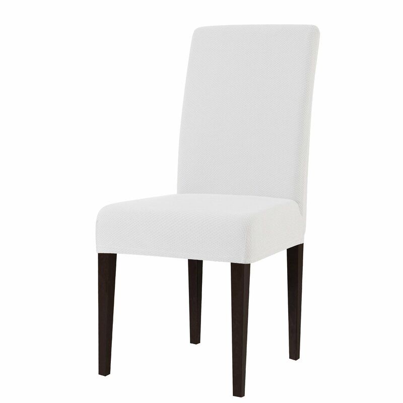 Knit Box Cushion Dining Chair Slipcover thumbnail 2