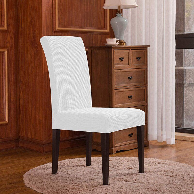Knit Box Cushion Dining Chair Slipcover thumbnail 4