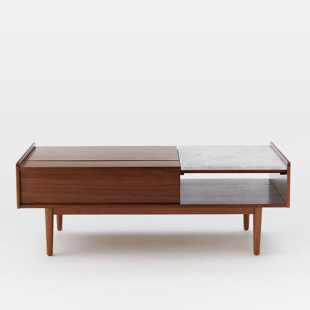 Mid-Century Pop-Up Storage Coffee Table thumbnail 3