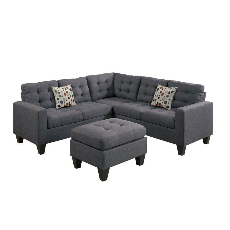 Pawnee 84 Symmetrical Sectional with Ottoman thumbnail 3