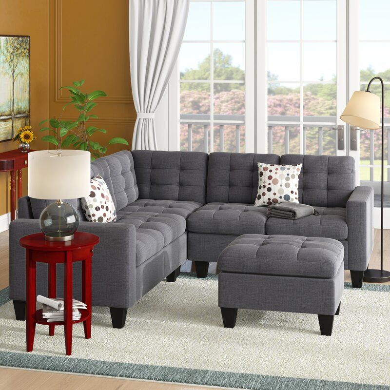 Pawnee 84 Symmetrical Sectional with Ottoman thumbnail 4