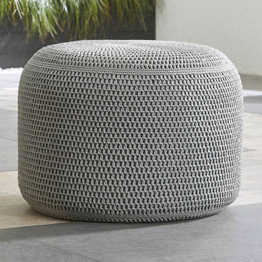 Grey Outdoor Pouf thumbnail 5