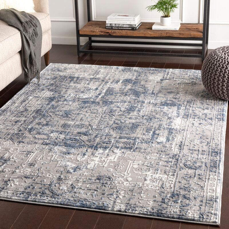 Winchester Power Loom Navy Denim Rug-7'10"x10'3" thumbnail 2