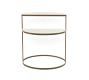 Marla Demilune Marble End Table thumbnail 2