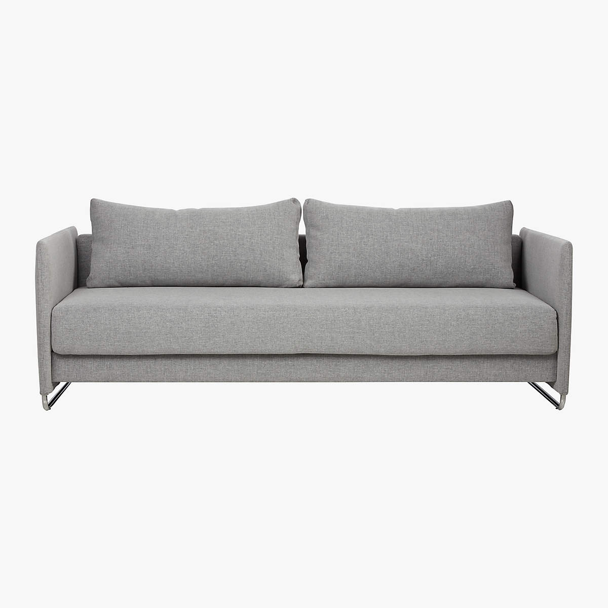 Tandom Microgrid Grey Sleeper Sofa thumbnail 3