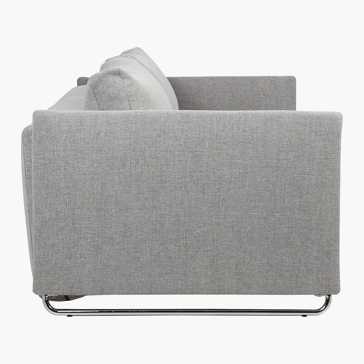 Tandom Microgrid Grey Sleeper Sofa thumbnail 4