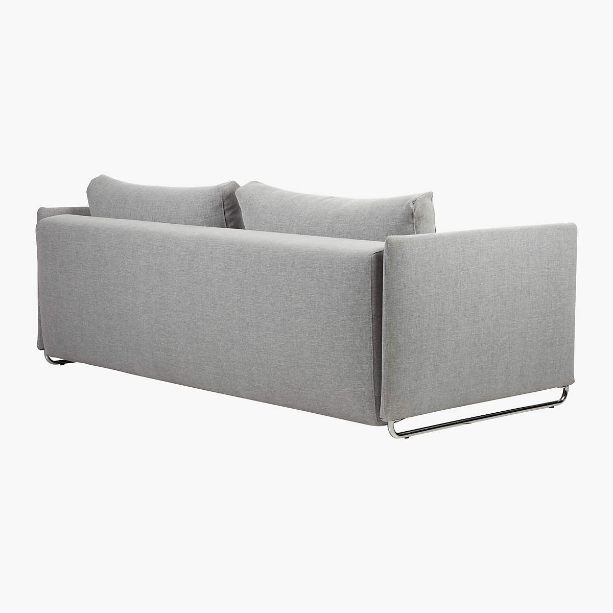 Tandom Microgrid Grey Sleeper Sofa thumbnail 5