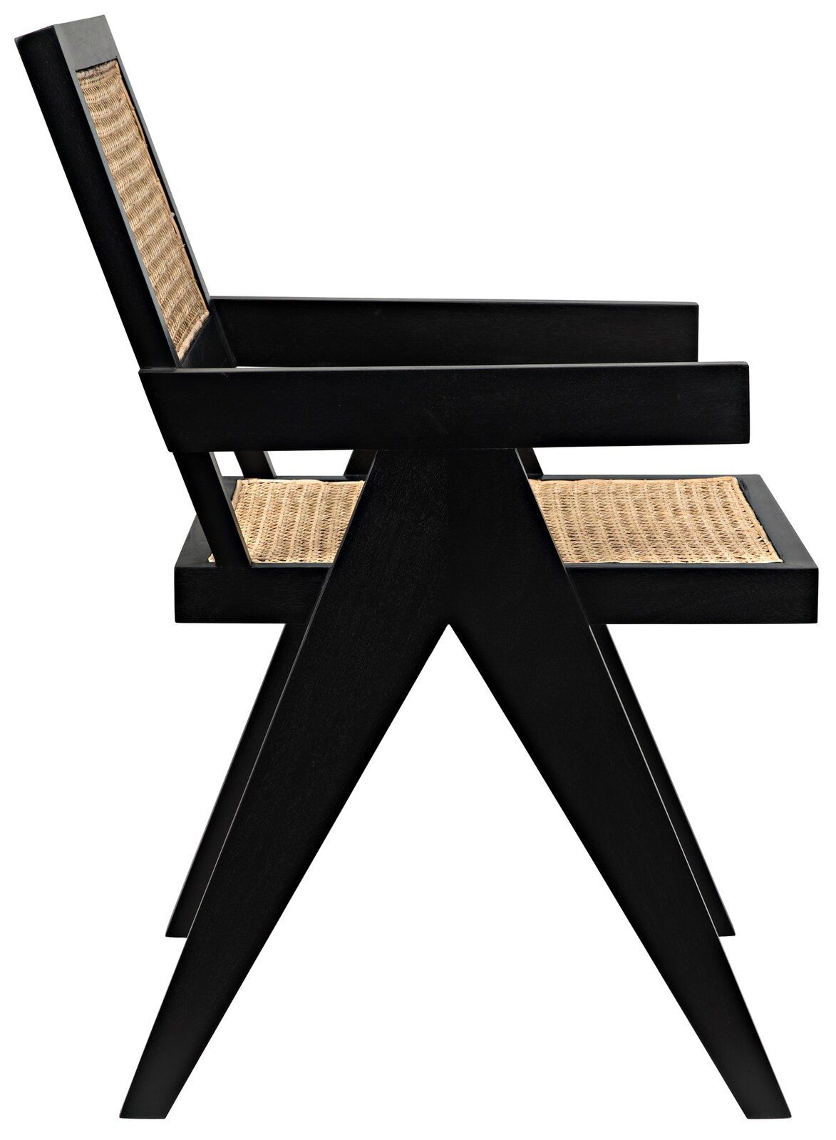 Jude Solid Wood Arm Chair in Beige thumbnail 3