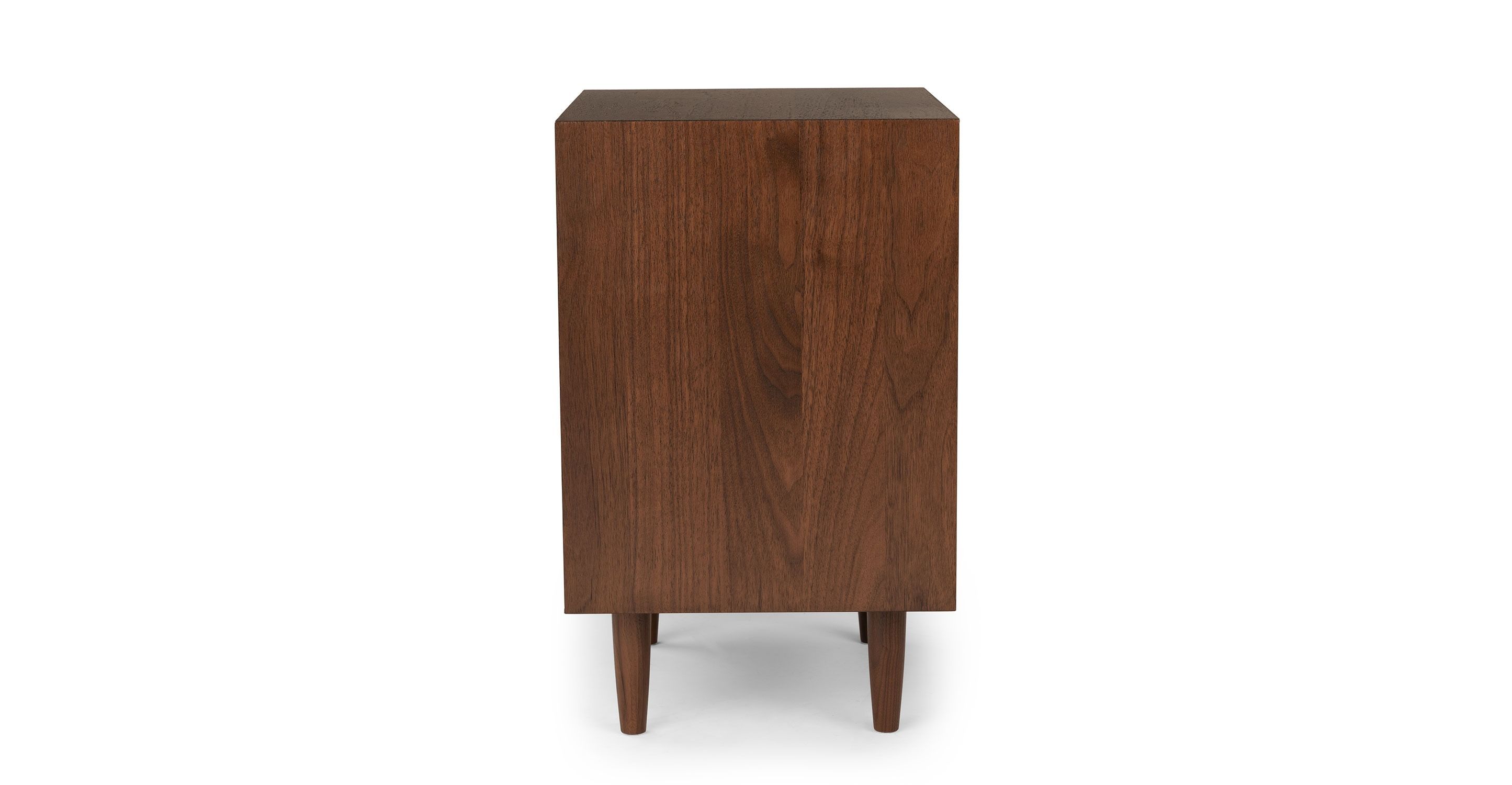 Lenia Walnut 2 Drawer Nightstand thumbnail 4