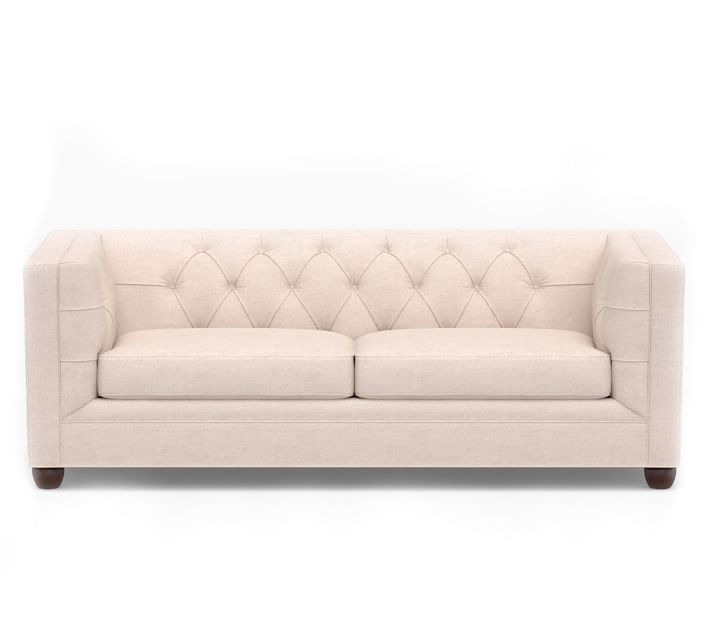 Chesterfield Square Arm Upholstered Sleeper Sofa thumbnail 2