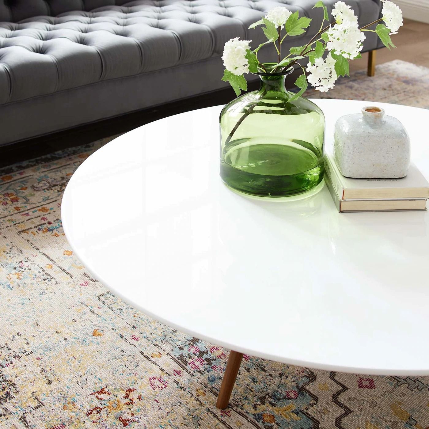 Lippa Round Wood Top Coffee Table thumbnail 3