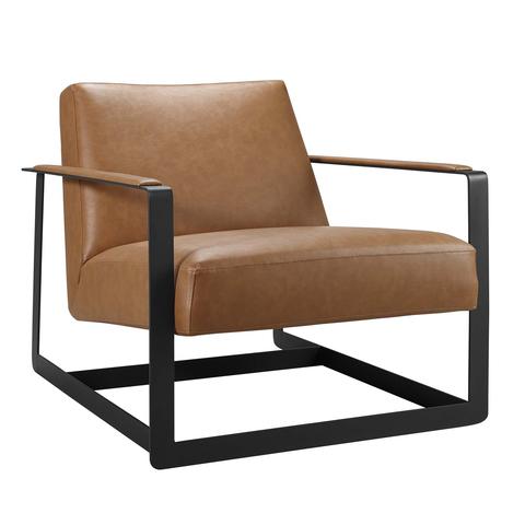 Seg Upholstered Vinyl Accent Chair thumbnail 2