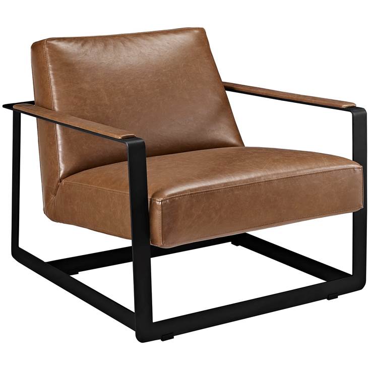 Seg Upholstered Vinyl Accent Chair thumbnail 4