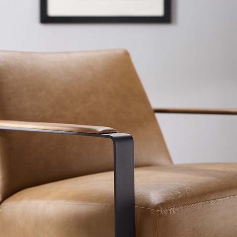Seg Upholstered Vinyl Accent Chair thumbnail 7