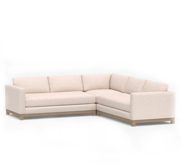 Jake Seadrift Wood Base 3-Piece L-Shaped Sectional (110") thumbnail 4