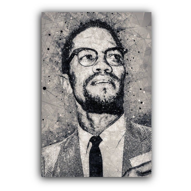 Malcolm X Canvas Wall Art — view 1