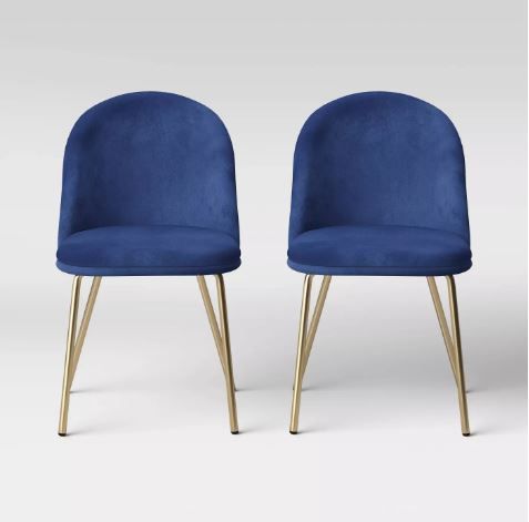 Set of 2 Nils Brass Base Dining Chair  Project 62 thumbnail 2