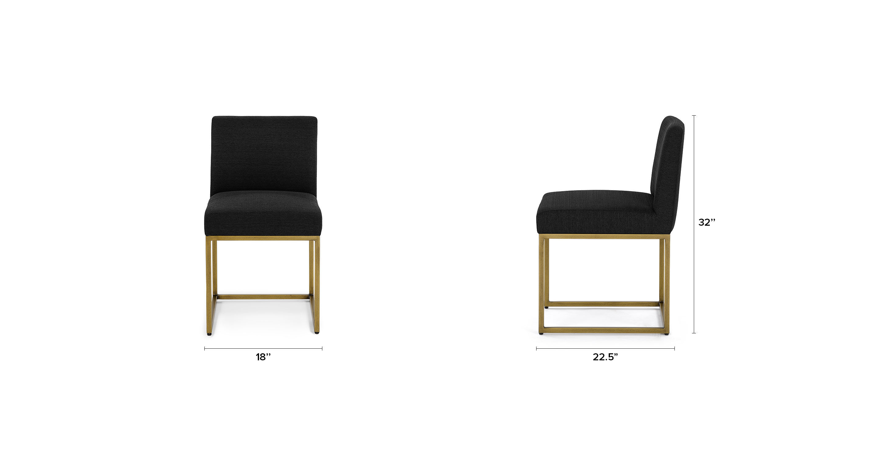 Oscuro Pure Black Dining Chair thumbnail 7