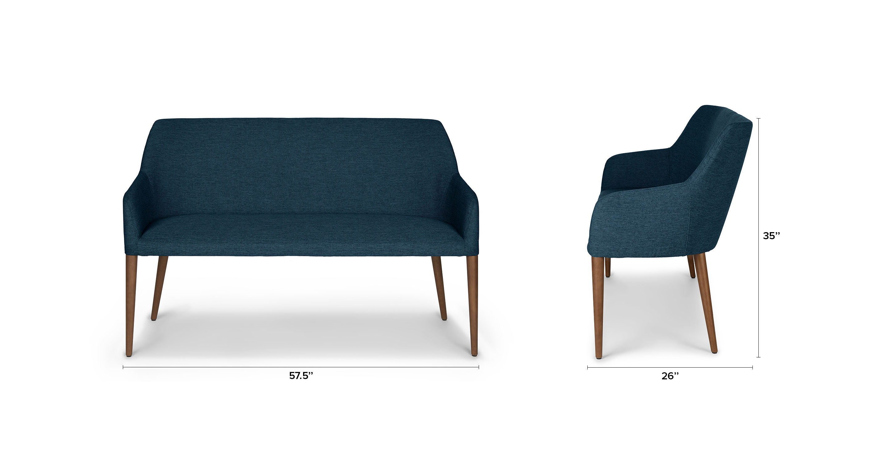 Feast Twilight Blue Dining Bench thumbnail 7