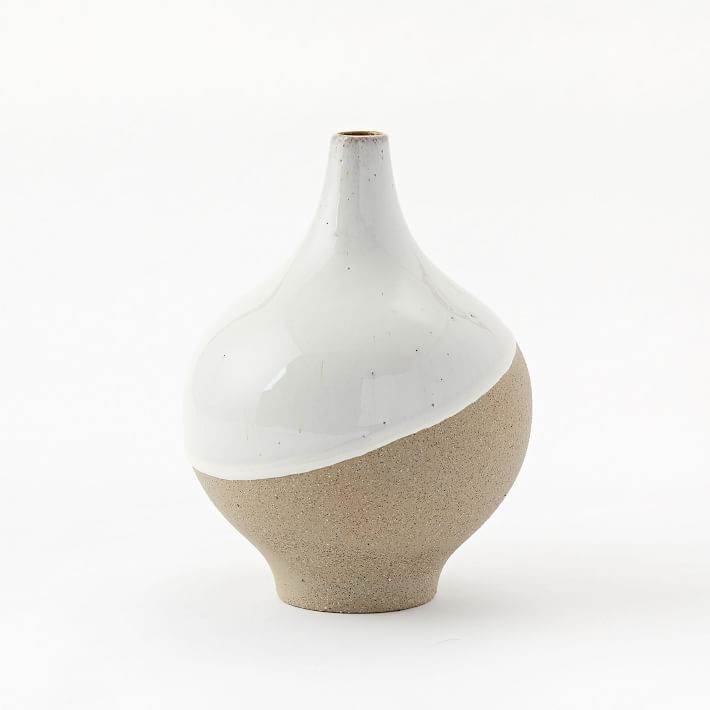 Half Dipped Stoneware Vases — view 1