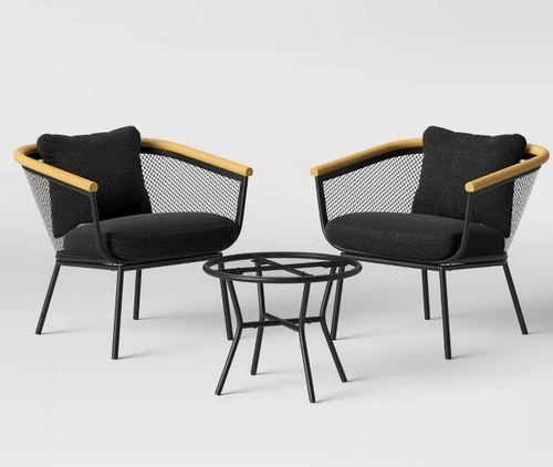 Bangor Patio Dining Chair Black thumbnail 2