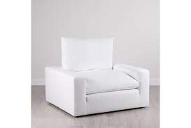 Nixon White Fabric Chair — view 1