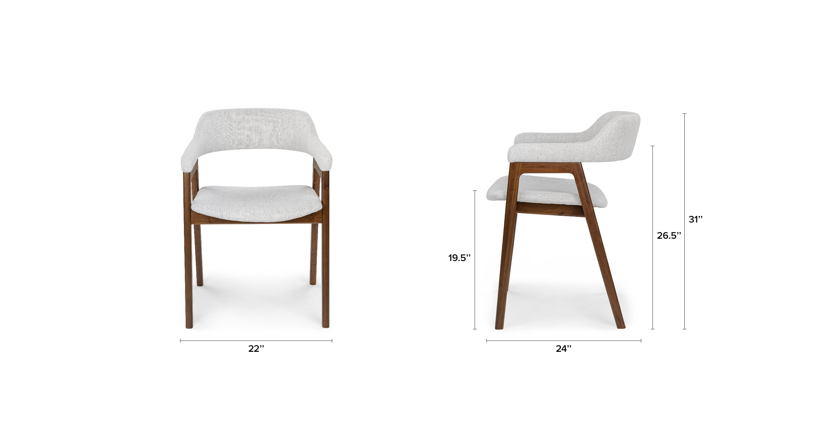 Savis Mist Gray Dining Chair thumbnail 8