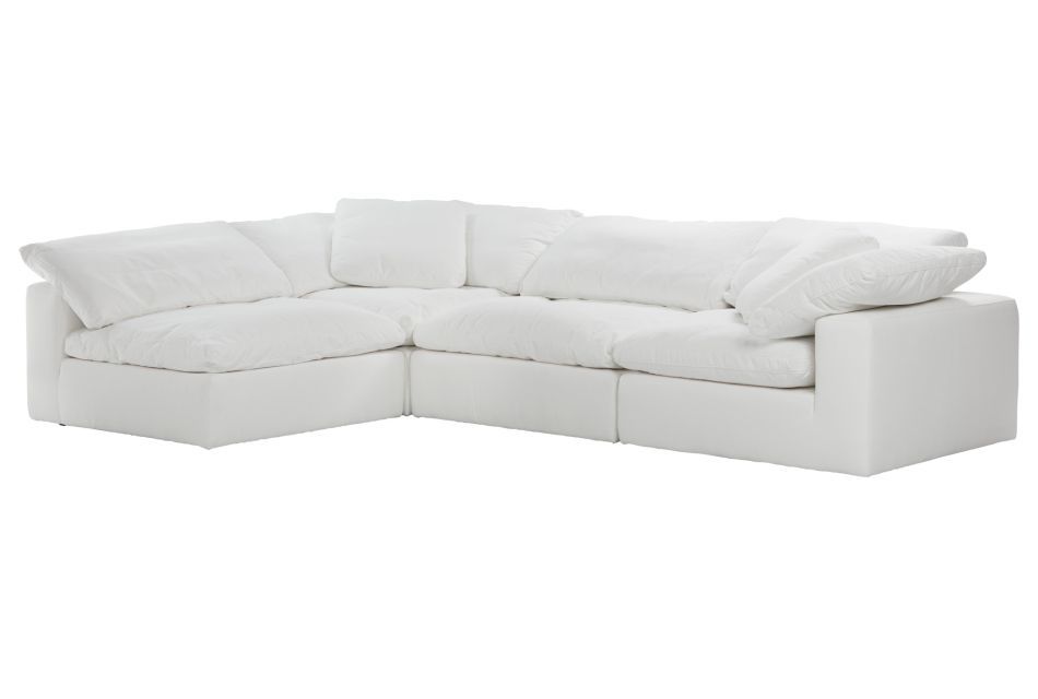 Nixon WHITE FABRIC 4-Piece Modular Sectional — view 1