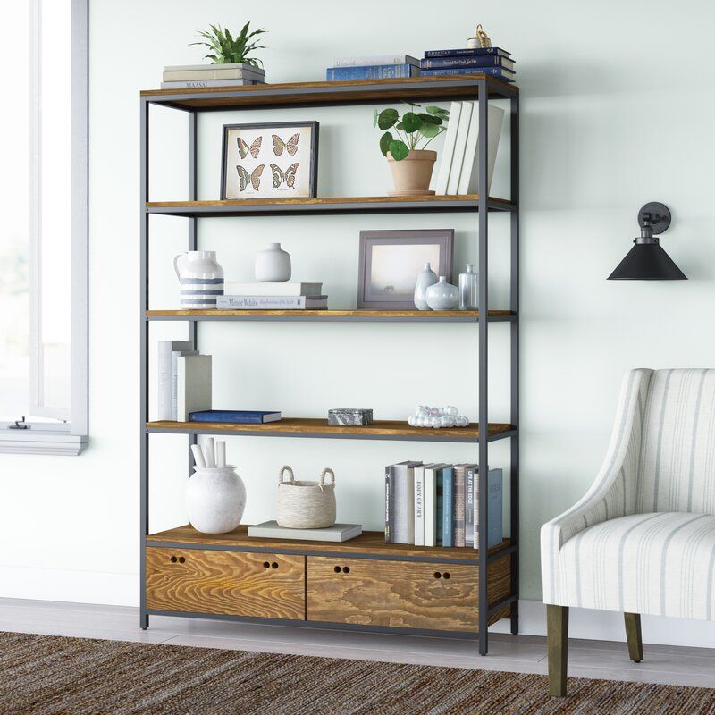 Borchert 70.75'' H x 47.25'' W Etagere Bookcase — view 1