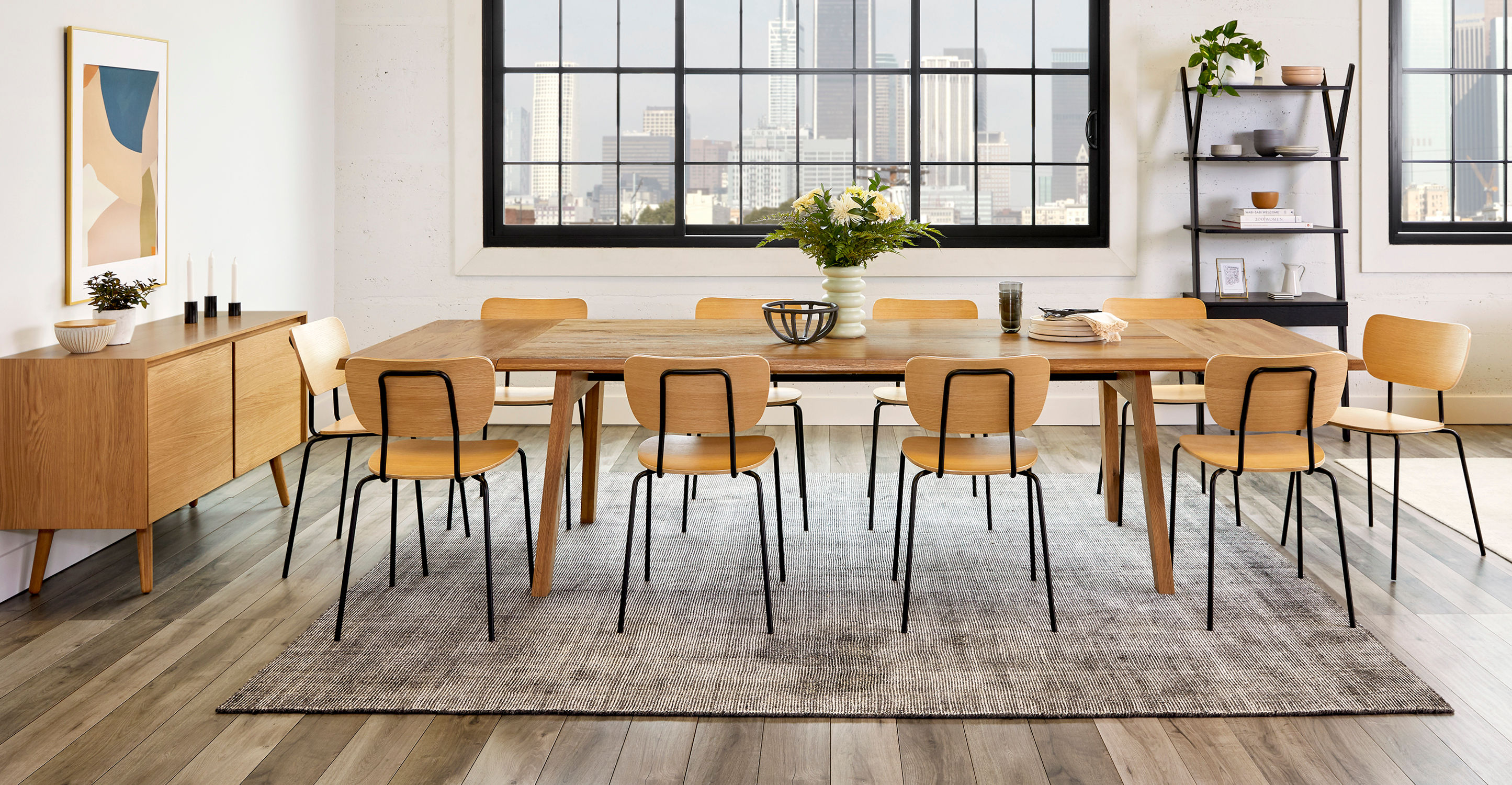 Madera Oak Dining Table, Extendable thumbnail 2