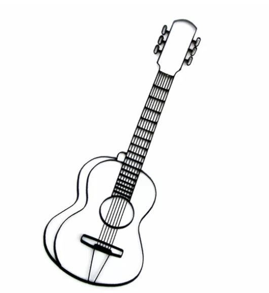 Guitar Metal Wall Décor thumbnail 2