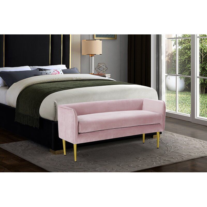 Manuel Upholstered Bench thumbnail 4