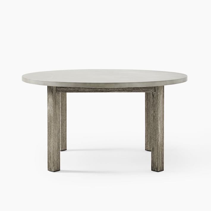 Concrete Outdoor Round Dining Table thumbnail 3
