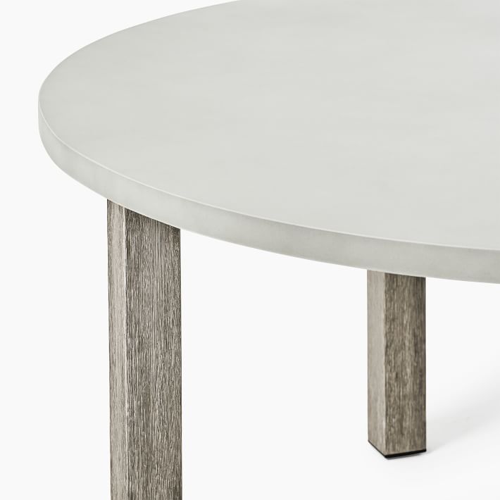 Concrete Outdoor Round Dining Table thumbnail 4
