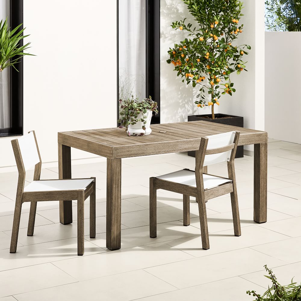 Portside Outdoor Dining Table Textilene Chairs Set thumbnail 3