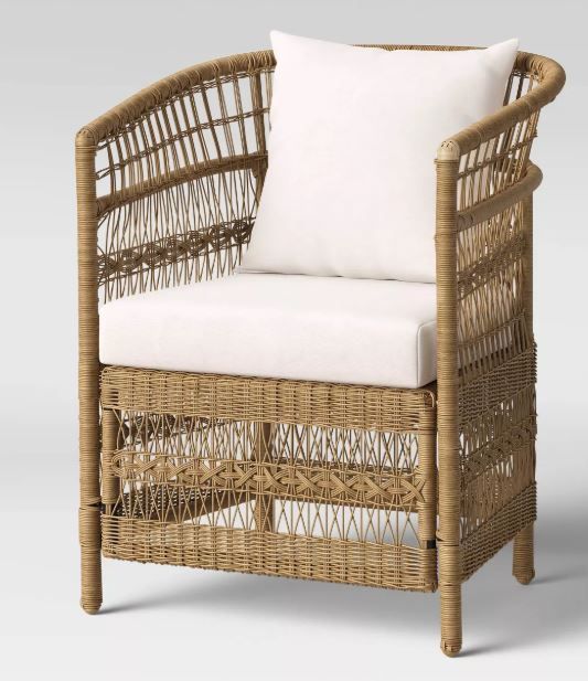 Mulberry 2pk Patio Chair Natural Threshold thumbnail 2