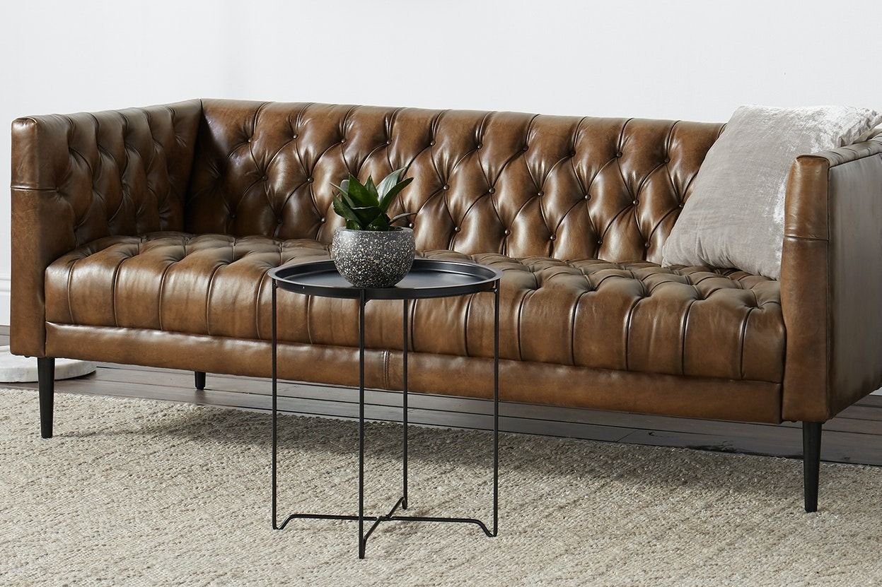 Vaughn 76" Leather Sofa thumbnail 2
