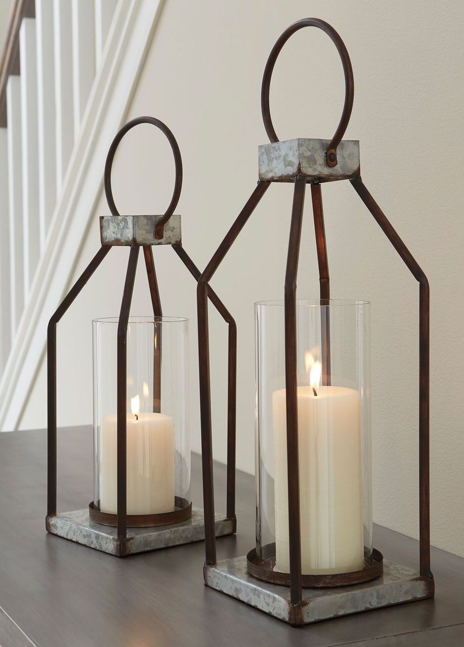 Ashley Diedrick Gray/Black Lantern Set — view 1