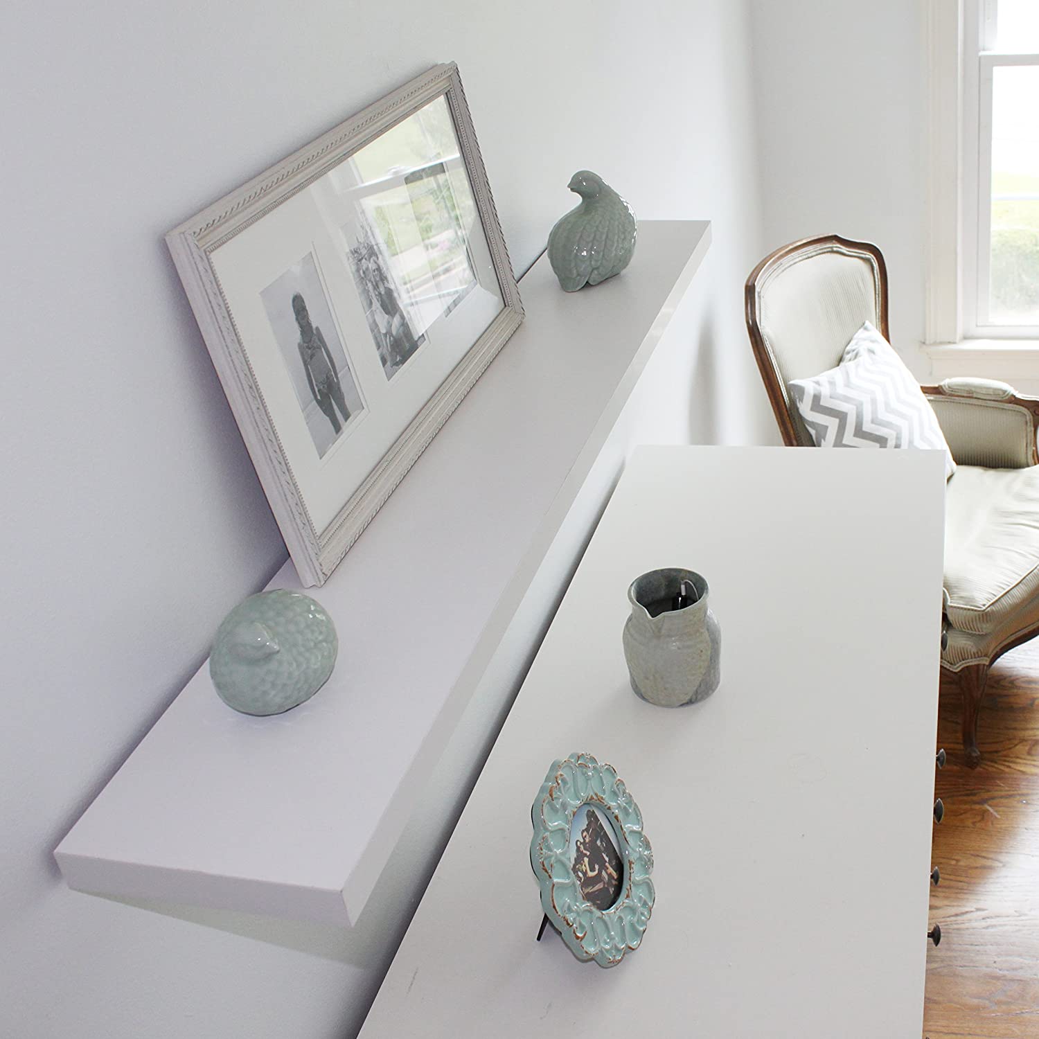Slimline Floating Wall Shelf with Invisible Brackets — view 1
