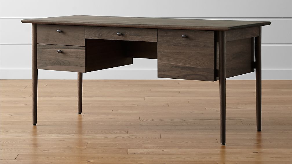 Kendall Walnut Desk — view 1