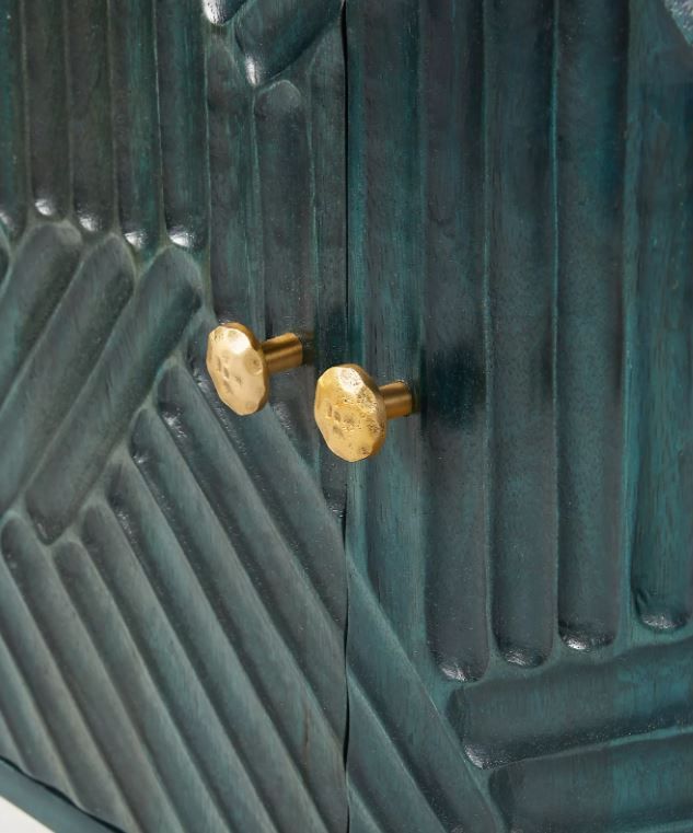 Handcarved Paje Entryway Cabinet thumbnail 2