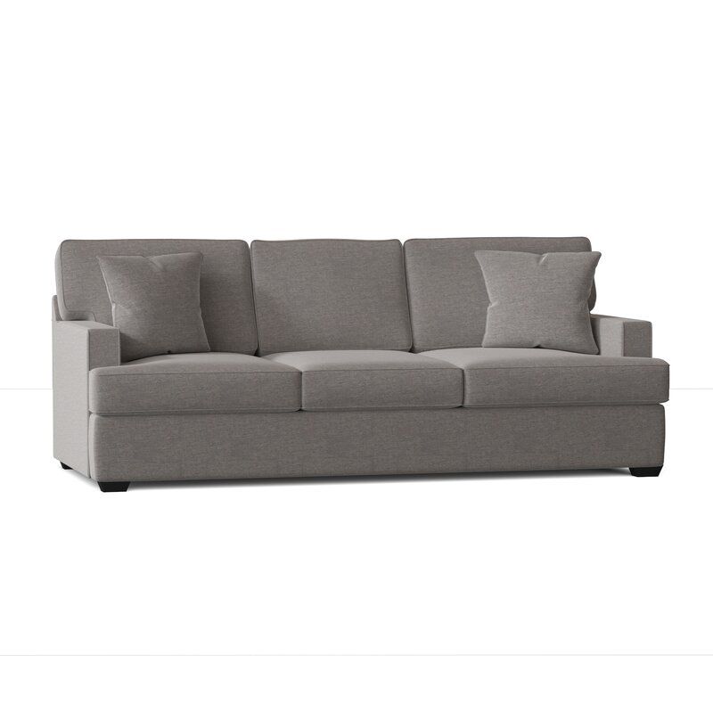 Avery Cotton 86" Recessed Arm Sofa Bed thumbnail 3