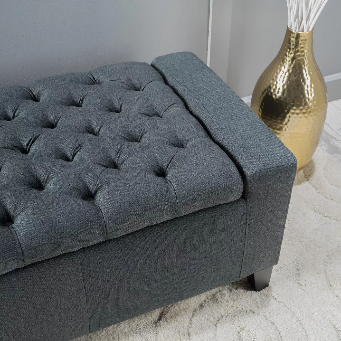 Hikaru Storage Ottoman - Christopher Knight Home thumbnail 3