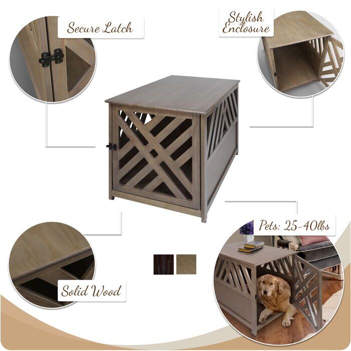 Menzel Modern Lattice Pet Crate thumbnail 4