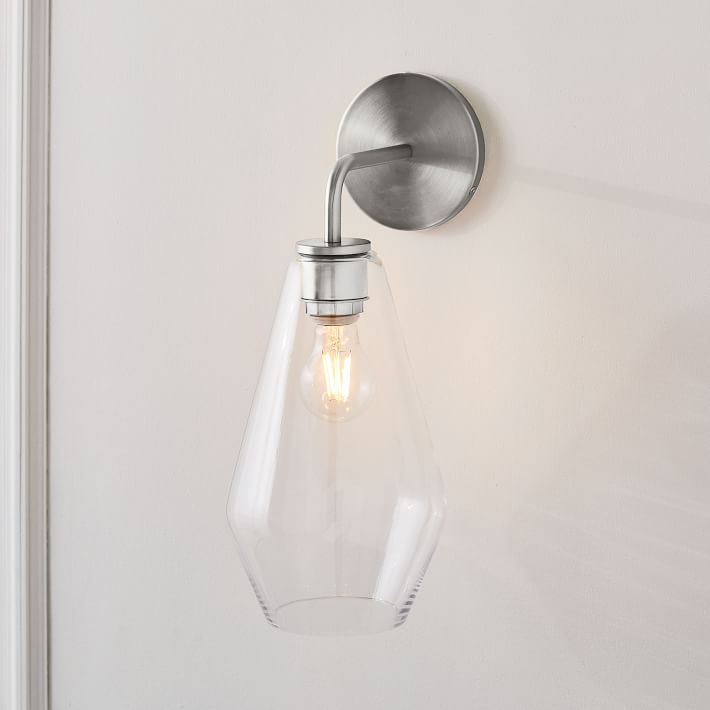 Culptural Glass Geo Sconce — view 1
