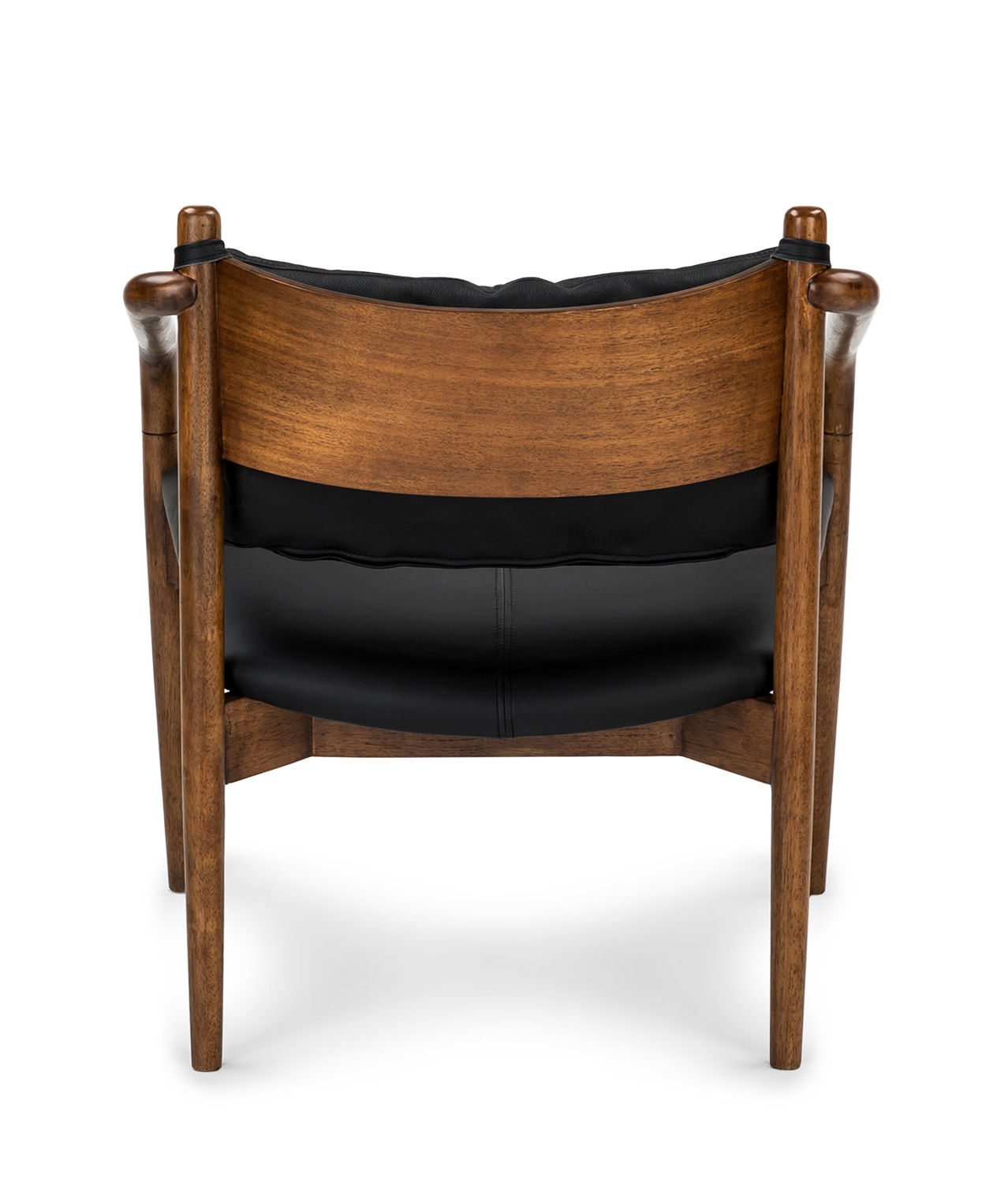 Lento Black Leather Lounge Chair thumbnail 4